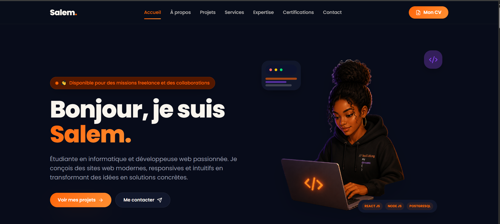 Portfolio professsionnel